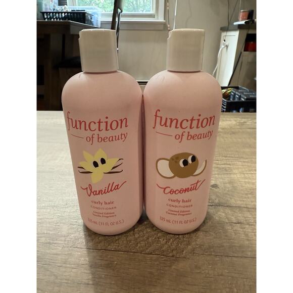 NEW BUNDLE Function of Beauty CURLY Hair COCONUT & VANILLA Conditioner 11oz/ea - Picture 1 of 2